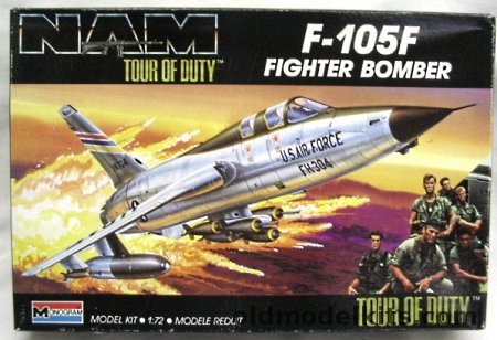 Monogram 1/72 F-105F Thunderchief - NAM Tour of Duty Issue, 5450 plastic model kit